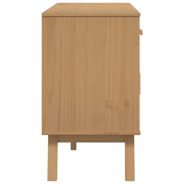 Dulap "OLDEN", maro, 114x43x73,5 cm, lemn masiv pin - WALTI WALTI