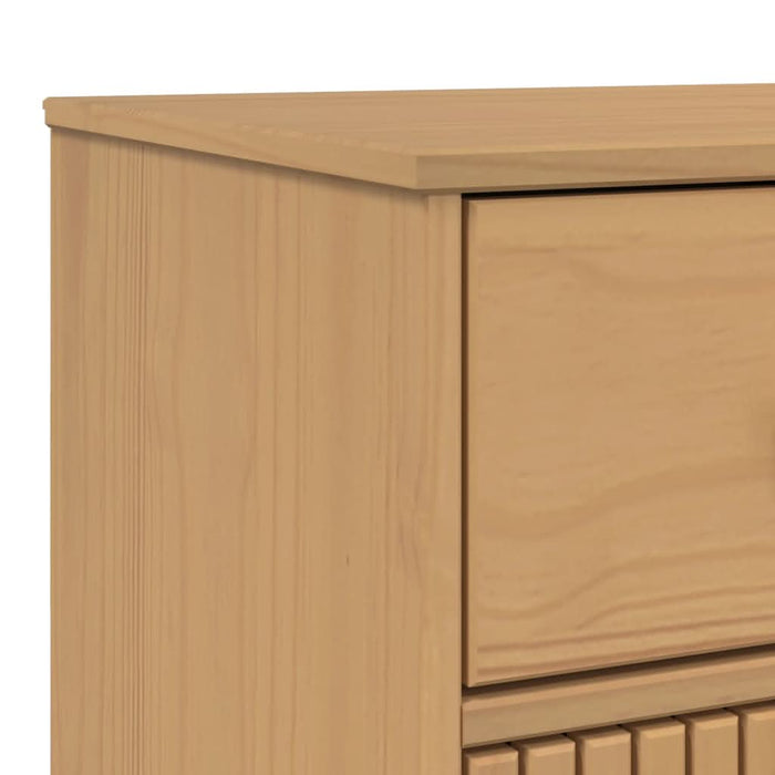 Dulap "OLDEN", maro, 114x43x73,5 cm, lemn masiv pin - WALTI WALTI
