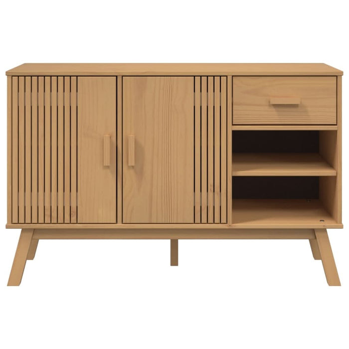 Dulap "OLDEN", maro, 114x43x73,5 cm, lemn masiv pin - WALTI WALTI