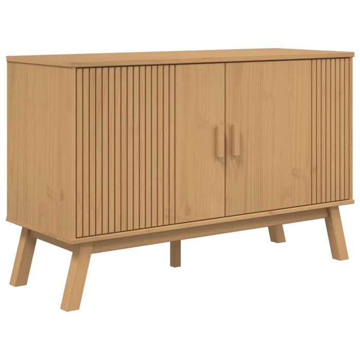 Dulap "OLDEN", maro, 114x43x73,5 cm, lemn masiv pin - WALTI WALTI