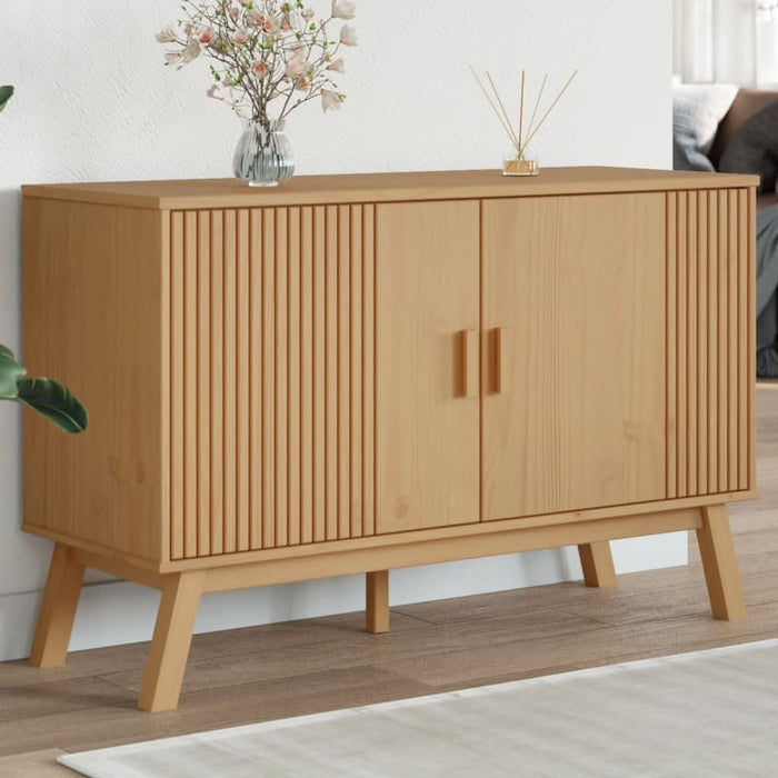 Dulap "OLDEN", maro, 114x43x73,5 cm, lemn masiv pin - WALTI WALTI