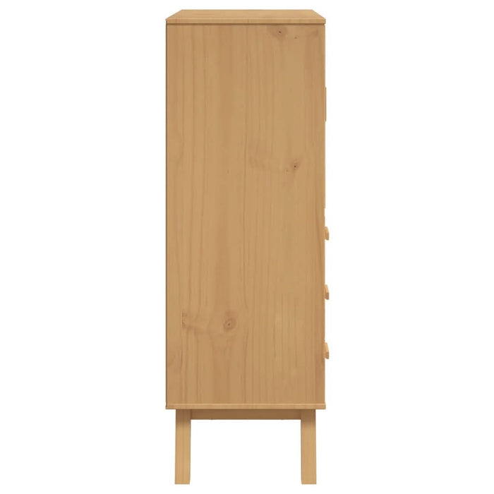 Dulap înalt „OLDEN”, maro, 85x43x125 cm, lemn masiv pin - WALTI WALTI