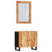 Set mobilier de baie, 2 piese, lemn masiv de acacia - WALTI WALTI