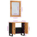 Set mobilier de baie, 2 piese, lemn masiv de acacia - WALTI WALTI