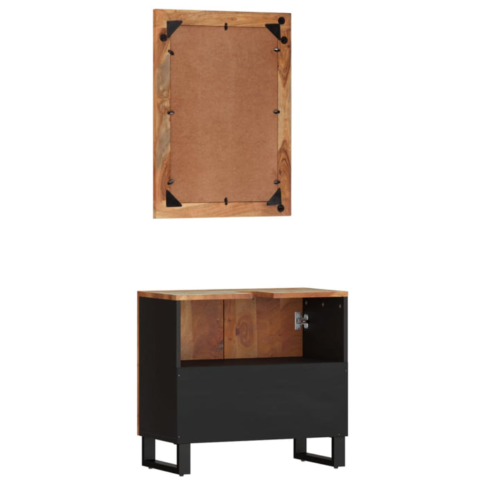 Set mobilier de baie, 2 piese, lemn masiv reciclat - WALTI WALTI