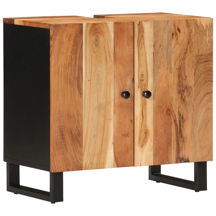 Set mobilier de baie, 3 piese, lemn masiv de acacia WALTI