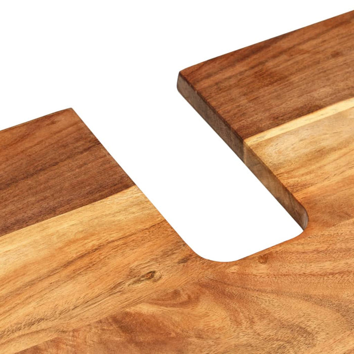 Set mobilier de baie, 3 piese, lemn masiv de acacia WALTI