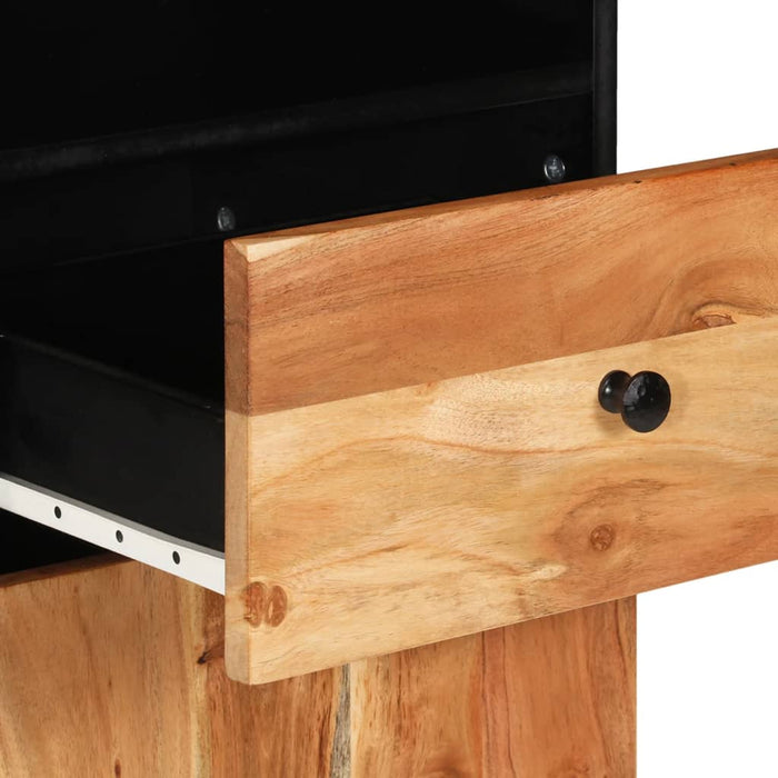 Set mobilier de baie, 3 piese, lemn masiv de acacia WALTI