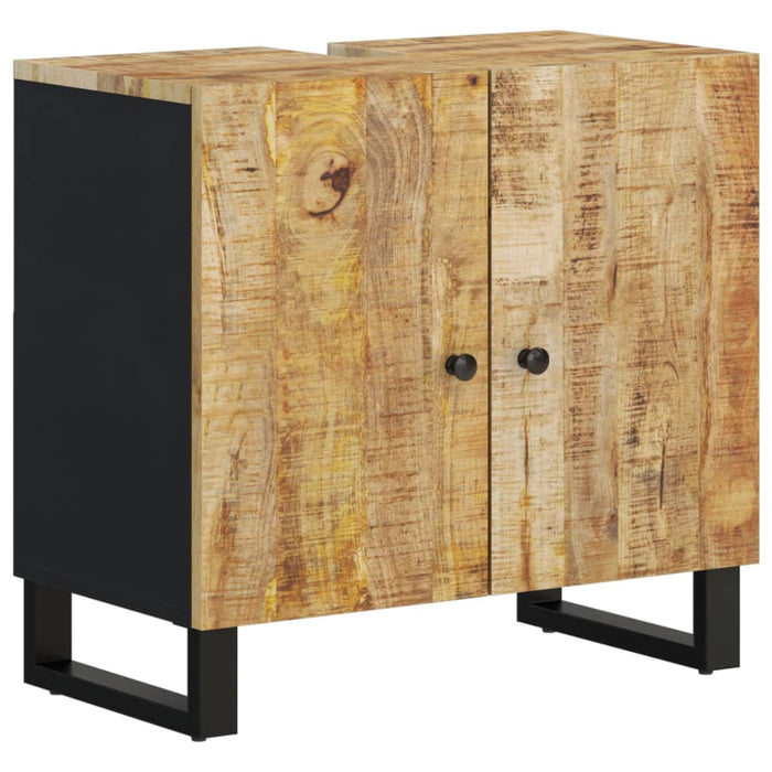 Set mobilier de baie, 4 piese, lemn masiv de mango WALTI