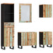 Set mobilier de baie, 5 piese, lemn masiv reciclat - WALTI WALTI