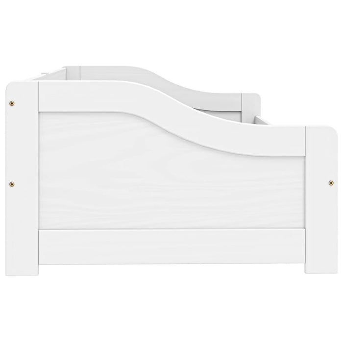 Pat de zi cu 2 sertare "IRUN", alb, 90x200 cm, lemn masiv pin - WALTI WALTI