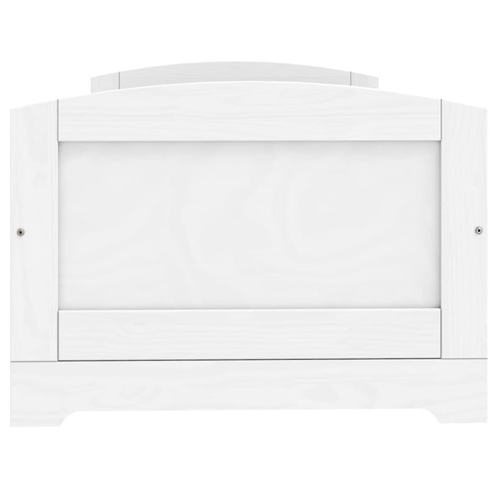 Pat de zi cu 5 sertare "IRUN", alb, 90x200 cm, lemn masiv pin WALTI