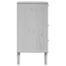 Dulap sertar SENJA ratan aspect alb 80x40x80 cm lemn masiv pin - WALTI WALTI