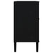 Servantă SENJA, aspect ratan negru, 112x40x80cm, lemn masiv pin - WALTI WALTI
