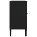 Servantă SENJA, aspect ratan negru, 112x40x80cm, lemn masiv pin - WALTI WALTI