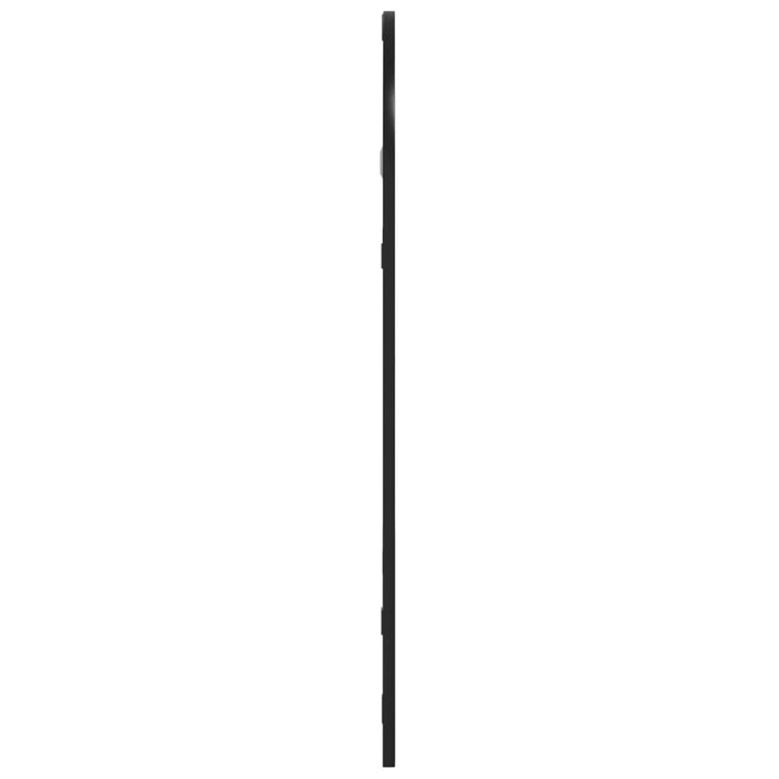 Oglindă de perete, negru, 30x60 cm, arcuită, fier WALTI