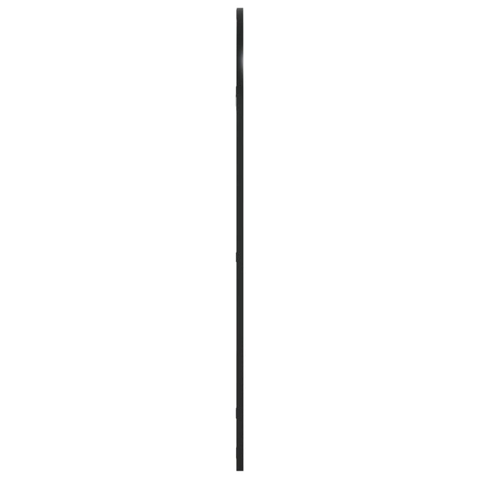 Oglindă de perete, negru, 50x100 cm, arcuită, fier - WALTI WALTI