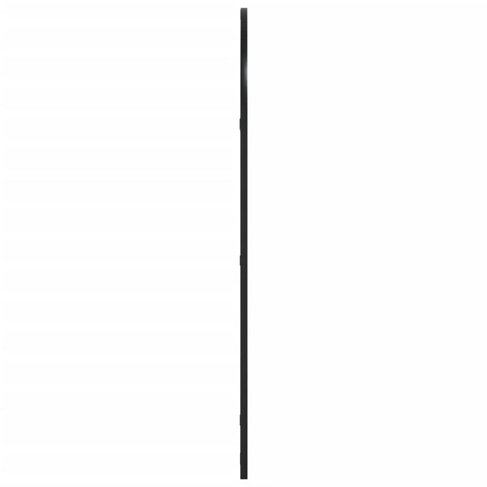 Oglindă de perete, negru, 60x100 cm, arcuită, fier - WALTI WALTI