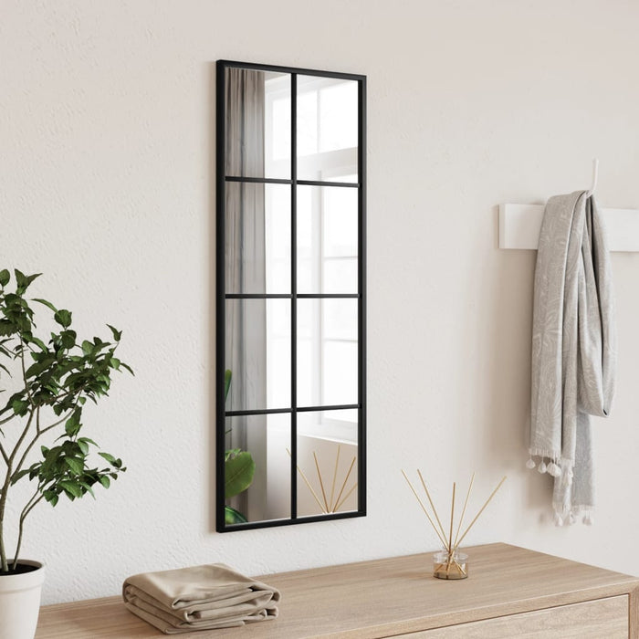 Oglindă de perete, negru, 30x80 cm, dreptunghiulară, fier - WALTI WALTI