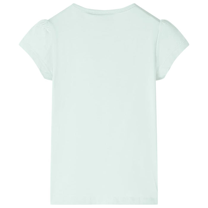 Tricou pentru copii, verde mentă deschis, 128 - WALTI WALTI
