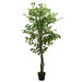 Arbore ficus artificial 756 de frunze 150 cm verde - WALTI WALTI