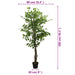 Arbore ficus artificial 1008 de frunze 180 cm verde - WALTI WALTI