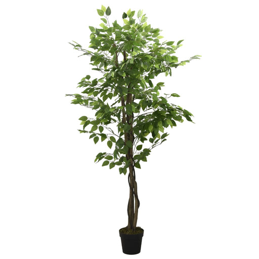 Arbore ficus artificial 1260 de frunze 200 cm verde - WALTI WALTI