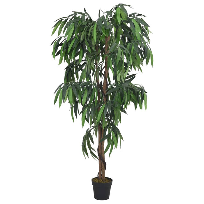 Arbore de mango artificial 1050 de frunze 200 cm verde - WALTI WALTI