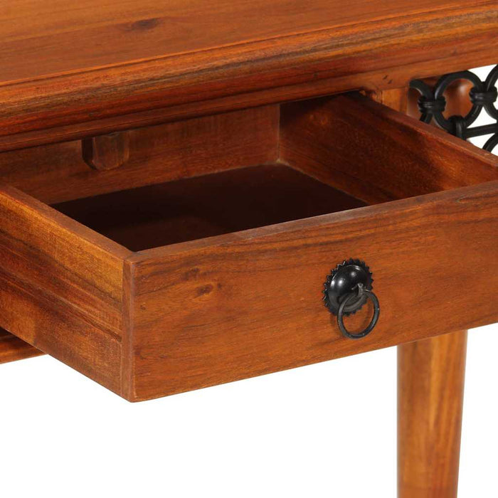 Birou cu sertar, 110x50x76 cm, lemn masiv de acacia WALTI