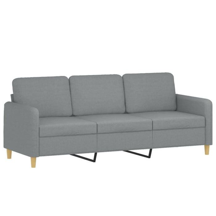 Canapea cu 3 locuri, gri deschis, material 180CM textil - WALTI WALTI