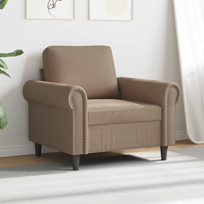 Canapea de o persoană, cappuccino, 60 cm, piele ecologică - WALTI WALTI