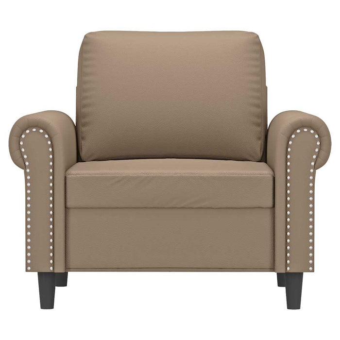 Canapea de o persoană, cappuccino, 60 cm, piele ecologică - WALTI WALTI