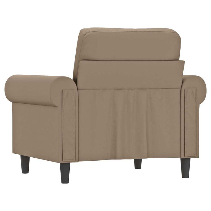 Canapea de o persoană, cappuccino, 60 cm, piele ecologică - WALTI WALTI