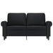 Canapea cu 2 locuri, negru, 120 cm, piele ecologică - WALTI WALTI