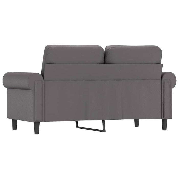 Canapea cu 2 locuri, gri, 120 cm, piele ecologică - WALTI WALTI