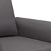 Canapea cu 2 locuri, gri, 120 cm, piele ecologică - WALTI WALTI