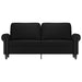 Canapea cu 2 locuri, negru, 140 cm, piele ecologică - WALTI WALTI