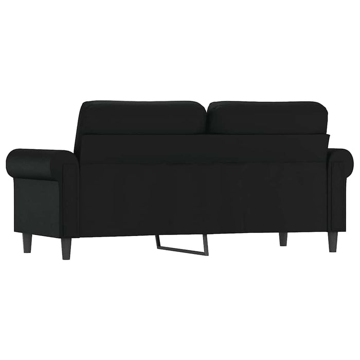 Canapea cu 2 locuri, negru, 140 cm, piele ecologică - WALTI WALTI