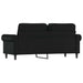 Canapea cu 2 locuri, negru, 140 cm, piele ecologică - WALTI WALTI