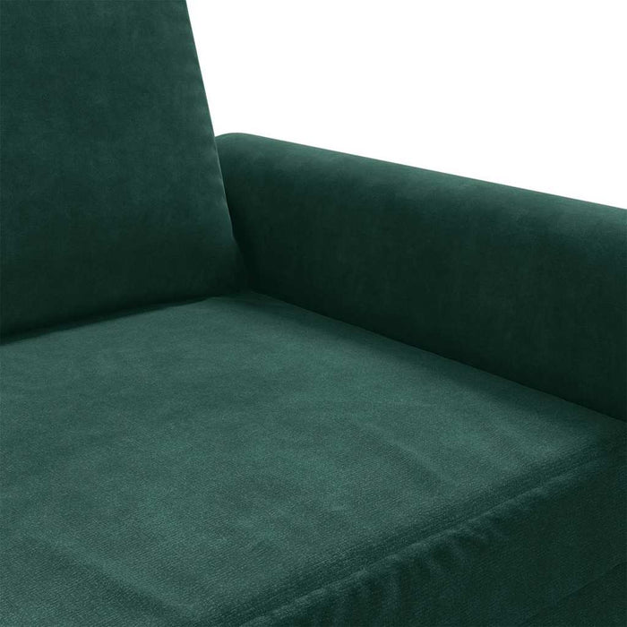Fotoliu canapea, verde închis, 60 cm, catifea - WALTI WALTI