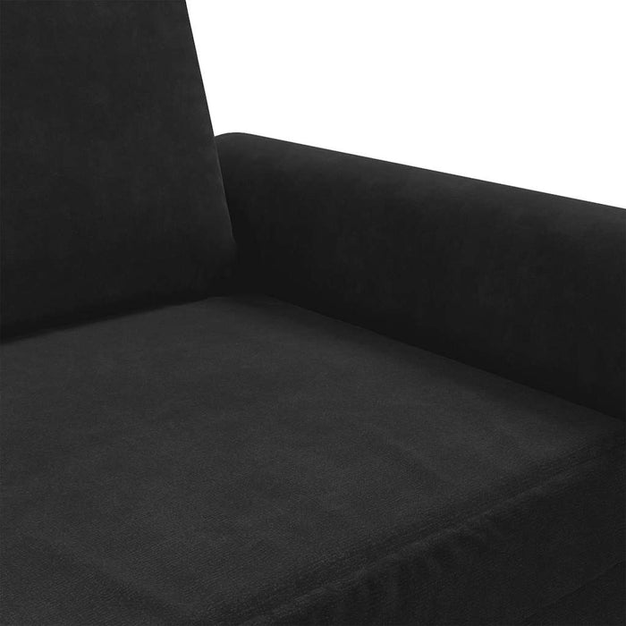 Fotoliu canapea, Negru, 60 cm, catifea - WALTI WALTI