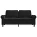 Canapea cu 2 locuri, negru, 140 cm, catifea - WALTI WALTI