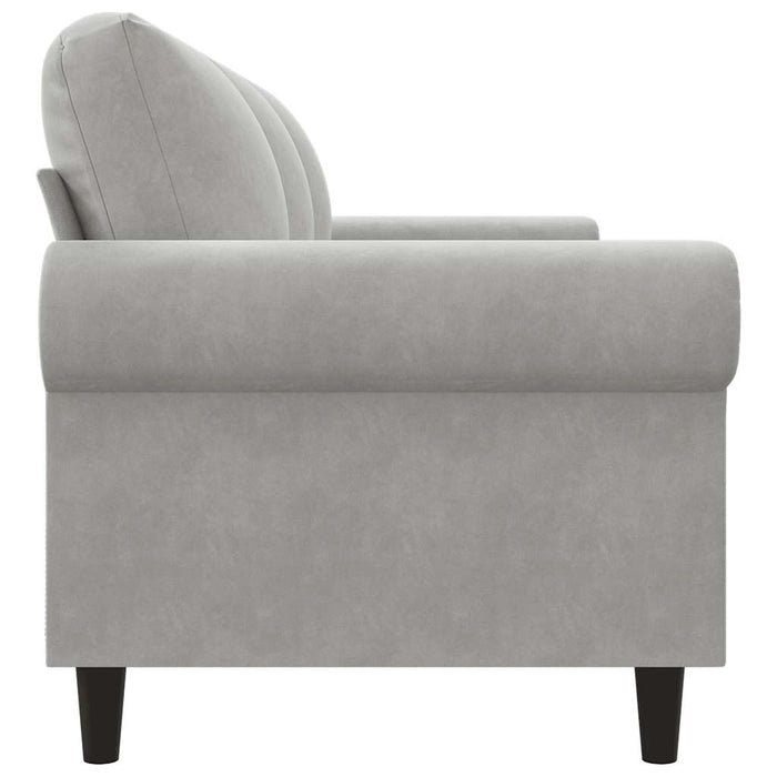 Canapea cu 3 locuri, gri deschis, material 180CM catifea WALTI