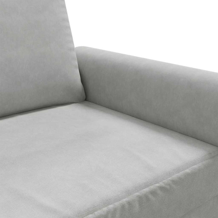 Canapea cu 3 locuri, gri deschis, material 180CM catifea WALTI
