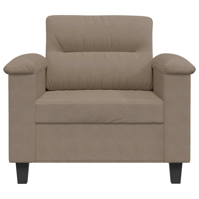 Fotoliu canapea, gri taupe, 60 cm, textil microfibră - WALTI WALTI