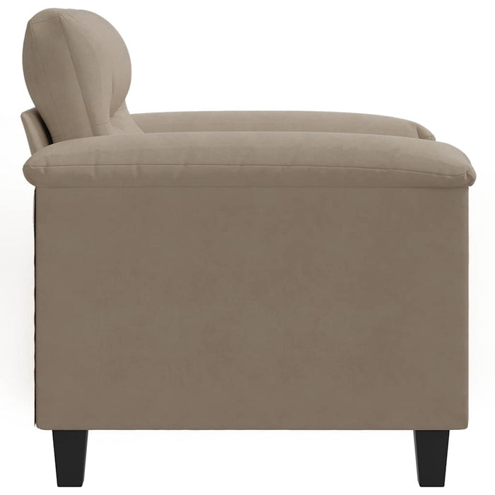 Fotoliu canapea, gri taupe, 60 cm, textil microfibră - WALTI WALTI