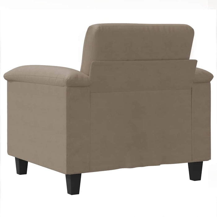 Fotoliu canapea, gri taupe, 60 cm, textil microfibră - WALTI WALTI