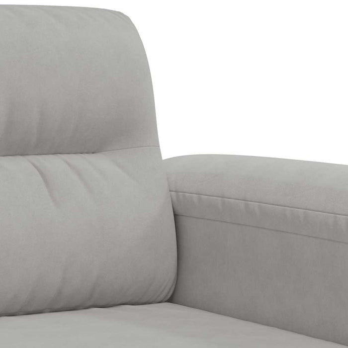 Fotoliu canapea, gri deschis, 60 cm, textil microfibră WALTI