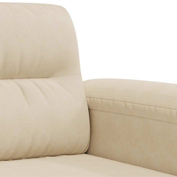 Fotoliu canapea, crem, 60 cm, textil microfibră - WALTI WALTI