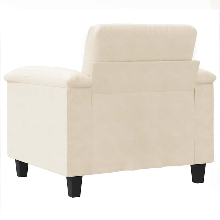 Fotoliu canapea, bej, 60 cm, textil microfibră - WALTI WALTI